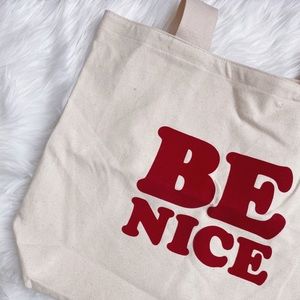 bando “be nice” jumbo tote